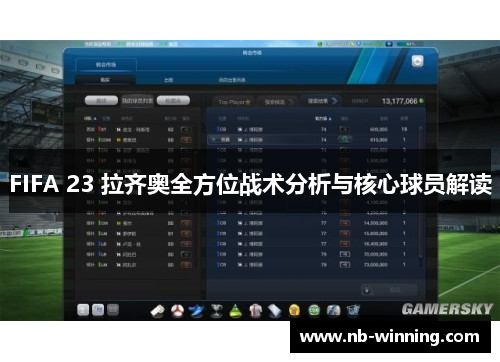 FIFA 23 拉齐奥全方位战术分析与核心球员解读